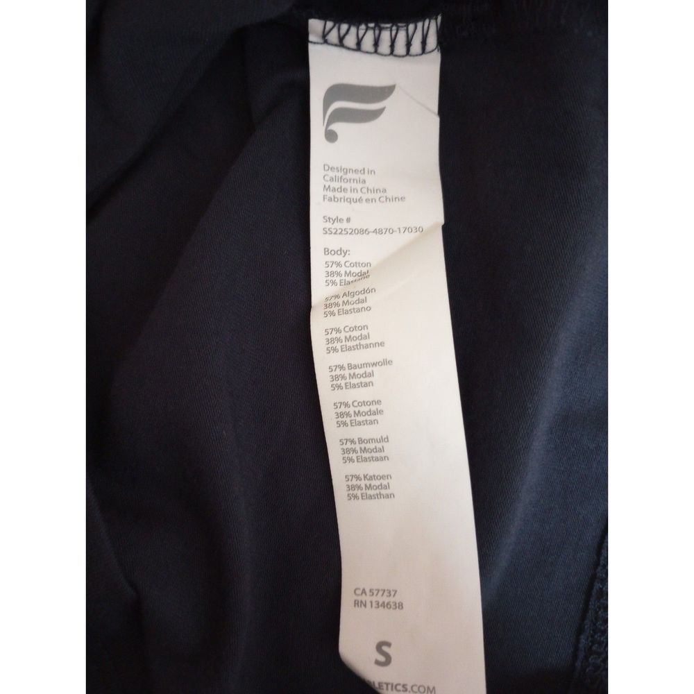 Fabletics Crop Top Blue Athletic Chic Comfortable Collared Womens SZ Small - Picture 4 of 6